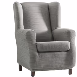 Housse de canapé Achille avec oreilles C/06 - Matériau : 50 % polyester, 45 % coton, 5 % élastomère - Couleur : 06-GRIS - Net ...