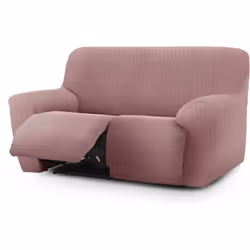 Housse de canapé Premium Jaz Relax canapé 2 places C/2 - Matière : 40% polyester, 50% coton, 10% élastomère - Couleur : 02-RO ...