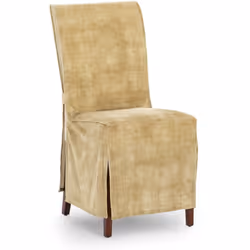 Pack 2 Housses de Chaise Turin C/5 Chaise Universelle - Matériau : 100 % polyester - Couleur : 05-MOUTARDE - Nettoyage et ent ...