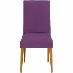 Pack 2 Housse de Chaise Dorian avec Dossier C/2 - Matériau : 45 % acrylique, 35 % polyester, 12 % coton, 8 % élastomère - Cou ...