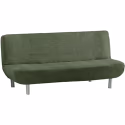 Housse de canapé 3 places Achille Clic-Clac C/04 - Matériau : 50 % polyester, 45 % coton, 5 % élastomère - Couleur : 04-VERT  ...
