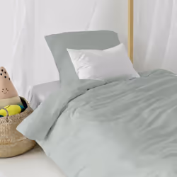 Ensemble nordique Basic 2 pièces 140x200 cm (Lit 80) Gris Matériel:100% coton Couleur:Gris Remarques :1 x Housse de couette 1 ...