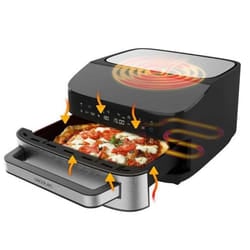 Four à pizza - CECOTEC - Pizza&amp Fry 7000 - 2200W - 7L - Écran tactile 8 programmes