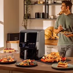 Cecotec Cecofry DuoLevel 10000 DuoSize Window Friteuse à air chaud Double 10L 2000W Noir - Vue supplémentaire 5