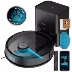Cecotec Conga 7690 Immortal MAX Home M Aspirateur robot et base autovidante, navigation laser, aspiration 5000 Pa, jusqu'à 22 ...