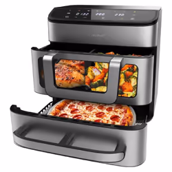 Cecotec Cecofry FoodCourt 18000 4Pizza Unique 18 L Autonome 2700 W Friteuse d’air chaud Argent - Vue supplémentaire 2