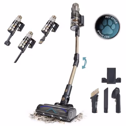 Cecotec Conga Rockstar RS90 Pet Flex Aspirateur balai Batterie Sec Sac à poussière 0,5 L 600 W Noir, Bleu 2500 Ah - Vue supplémentaire 4
