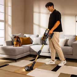 Cecotec Conga Rockstar RS90 Pet Flex Aspirateur balai Batterie Sec Sac à poussière 0,5 L 600 W Noir, Bleu 2500 Ah - Vue supplémentaire 5