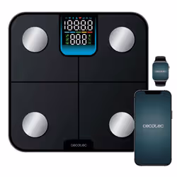 Cecotec Surface Precision HealthySmart Carré Noir Pèse-personne électronique - Vue supplémentaire 2