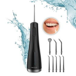 Irrigateur buccal portable Cecotec ToothCare Jet Liberty. 1600 impulsions par minute 8 embouts interchangeables 4 modes de nettoya