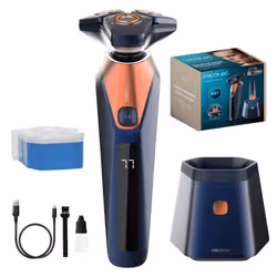 Cecotec PrecisionCare Saphire Pro Rasoir rotatif Bleu, Noir - Vue supplémentaire 2