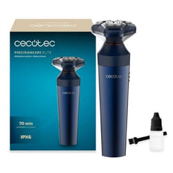Rasoir Rotatif Cecotec PrecisionCare Elite. Autonomie 70 minutes Lames en Acier Inoxydable Résistant à lEau IPX6
