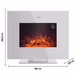 Cecotec ReadyWarm 2710 Design Flames Intérieure Cheminée autonome Electrique Blanc - Vue supplémentaire 2