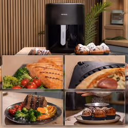 Cecotec Cecofry&Grill Duoheat 6500 Friteuse à air chaud 6,5L 2200W Noir - Vue supplémentaire 7