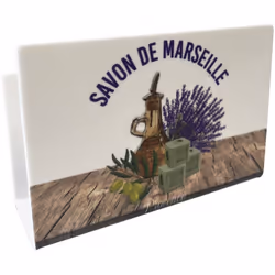 Support pour éponge ventousé En plastique 2 ventouses au dos Hauteur 9 cm - Longueur 13 cm - Profondeur 4.5 cm