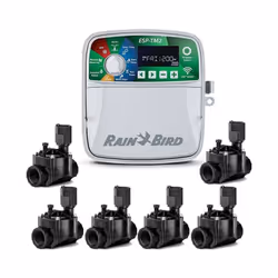 Programmateur d'irrigation automatique électrique ESP-TM2, 6 zones, Rain Bird intérieur Le contrôleur d'irrigation ESP-TM2 es ...