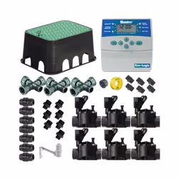 Kit professionnel d'irrigation automatique Hunter avec 6 zones 24v pour tuyau de 25mm Kit d'irrigation automatique Hunter. Le ...