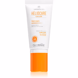 La crème-gel teintée Heliocare Color SPF 50 offre une légère couvrance des imperfections de la peau tout en la protégeant eff ...