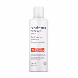 Sesderma SESKAVEL GROWTH, 200 ml, Shampoing, Tous types de cheveux, Toutes les couleurs, Anti-chute, Bouteille