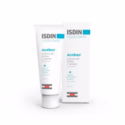 ISDIN Acniben, Unisexe, Peau grasse, Peau à problème, Crème, Anti-imperfection, Anti-brillance, Matifiant, 40 ml, Tube