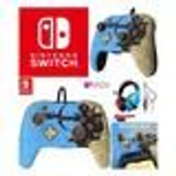 Casque PC - Nintendo - PRO-H3 - Rouge et Bleu - Compatible Switch - Son Stéréo 50mm