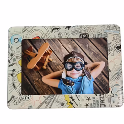 Kit cadre photo magnétique pour photos 10x15 cm Contient 1 cadre photo et 5 papiers photo Ce kit de cadre photo magnétique co ...