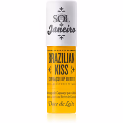 Sol de Janeiro Brazilian Kiss Cupuaçu Lip Butter, Beaume pour les lèvres, Incolore, Femmes, Tous types de peau, Huile de coco ...