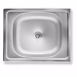 Évier en inox Nombre de bacs : 1 bac siphon inclus dimensions : 500 × 400 × 155 mm