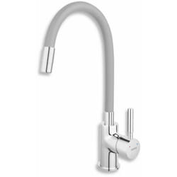 Novaservis - Ferro - Robinetterie d'évier avec bec flexible, gris argenté/chrome 70710,0S