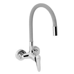 Novaservis Titania Iris New Robinet d’évier avec bras flexible entraxe 100 mm gris argenté/chrome 944840S