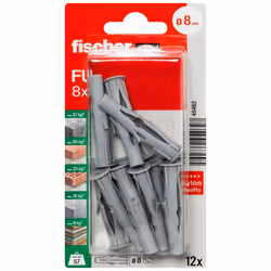 Fischer 45462 ancrage à vis et cheville murale 12 pièce(s)