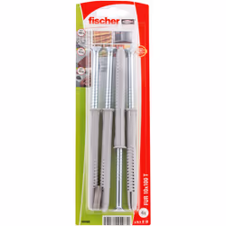 Fischer 45468, Kit de fiches murales et vis, Brique, Béton, ETA-13/0235, 4 pièce(s)