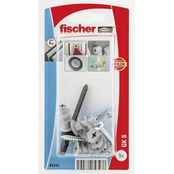 Fischer 84343 ancrage à vis et cheville murale 5 pièce(s) Kit d'ancrage et de vis 22 mm