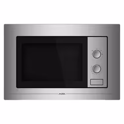 Mora VMT 125 X, Intégré, Micro-onde simple, 20 L, 800 W, Boutons, Rotatif, Acier inoxydable