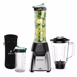 Eta ETA210390000, Blender sport, 1 L, Pileur de glace, 1,2 m, 350 W, Noir, Acier inoxydable, Transparent