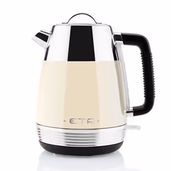 Eta 9186 90040 Storio, 1,7 L, 2150 W, Beige, Acier inoxydable, Thermostat réglable, Indicateur de niveau d'eau