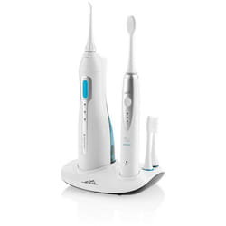 Eta ETA270790000 brosse à dents électrique Brosse à dents à ultrasons Bleu, Acier inoxydable, Blanc