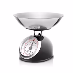 Eta ETA577790020, Balances de cuisine mécaniques, 5 kg, 25 g, Noir, Métal, Acier inoxydable, Comptoir