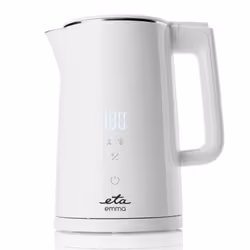 Eta ETA559590010, 1,5 L, 2200 W, Blanc, Acier inoxydable, Thermostat réglable, Sans fil