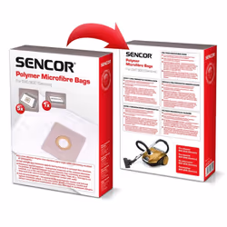 Sencor SVC 900, Aspirateur réservoir cylindrique, Sac à poussière, Blanc, SVC 900 (GEMINO), Boîte, 6 pièce(s)
