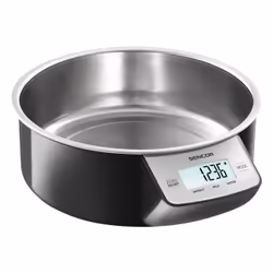 Sencor SKS 4030BK, Balance de ménage électronique, 5 kg, 1 g, Noir, Acier inoxydable, Acier inoxydable, Acier inoxydable