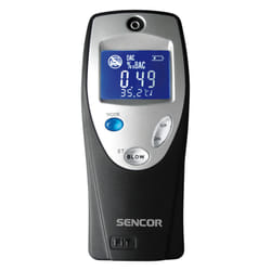 Sencor SCA BA02 testeur d'alcool 0,2 - 1,5% 0,2% Noir, Argent