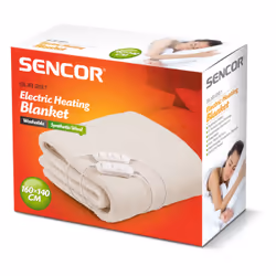 Sencor SUB 291 couverture et coussin chauffant Couverture chauffante 120 W Blanc Polyester, Synthétique