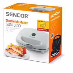 Sencor SSM 3100 gaufrier et appareil à croque-monsieur 700 W Blanc