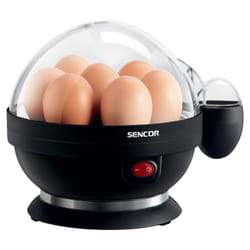 Sencor SEG 710BP cuiseur d'oeufs 7 œufs 380 W Noir, Transparent