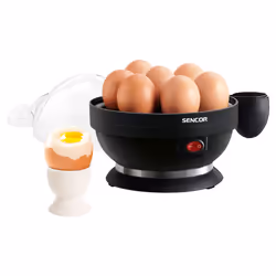 Sencor SEG 710BP cuiseur d'oeufs 7 œufs 380 W Noir, Transparent