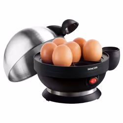 Sencor SEG 720BS 7 œufs 380 W Noir, Acier inoxydable