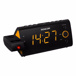 Sencor SRC 330 OR, Horloge, Numérique, FM, LED, 3,05 cm (1.2"), Orange