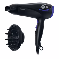 Sencor SHD 108VT, CC, Noir, Orifice de suspension, 1,7 m, 2000 W, 215 mm