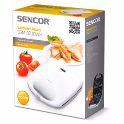 Sencor SSM 8700WH gaufrier et appareil à croque-monsieur 1100 W Blanc